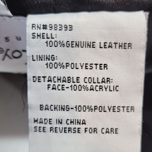 Pamela McCoy Black Sueded Leather Jacket - Picture 11 of 12